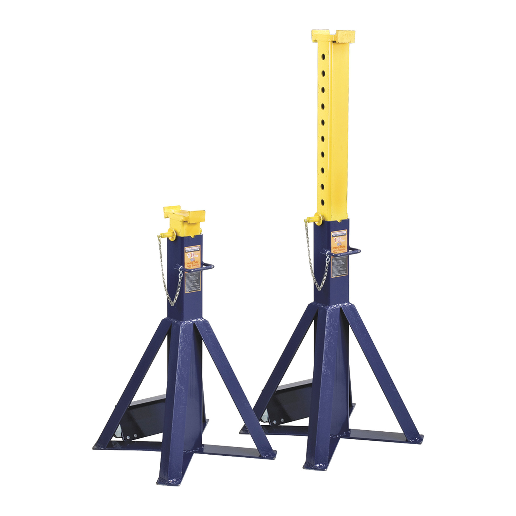 Hein-Werner Automotive High-Reach 10-Ton Jack Stands, Pair, Model# HW93511